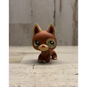 Littlest Pet Shop LPS Vintage German Shepherd Puppy Dog EUC